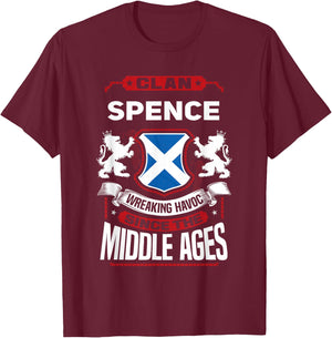 Clan Spence Scottish Surname Family Reunion Scotland T-Shirt - T-Shirt | Maroon