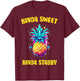 Kinda Sweet Kinda Stabby Pineapple T-Shirt - T-Shirt | Maroon