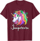 Cute Junipercorn Personalized Name Unicorn Juniper T-Shirt - T-Shirt | Maroon