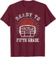 Ready To Tackle 5th Grade Back To School Football T-Shirt - T-Shirt | Maroon