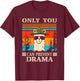 Only You Can Prevent Drama Llama Lover Funny Camping Retro T-Shirt - T-Shirt | Maroon