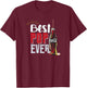 Coca-Cola Father's Day Best Pop Ever Coke Bottle and Straw T-Shirt - T-Shirt | Maroon