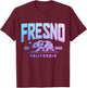 Fresno, California, California, 1850 Pride Vintage T-Shirt - T-Shirt | Maroon