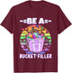 Be a Bucket Filler Colourful Sunset T-Shirt - T-Shirt | Maroon