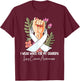 I Wear White For My Grandpa Lung Cancer Awareness T-Shirt - T-Shirt | Maroon