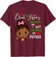 Honoring Past Black History African American Kids Girl T-Shirt - T-Shirt | Maroon