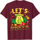 Funny Cinco De Mayo Lets Fiesta Avocado Kids Toddler Women T-Shirt - T-Shirt | Maroon