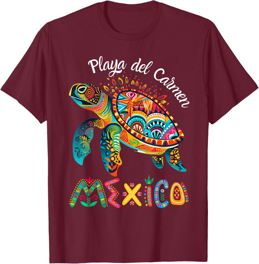 Playa Del Carmen Mexico Playa Souvenir T-Shirt - T-Shirt | Maroon