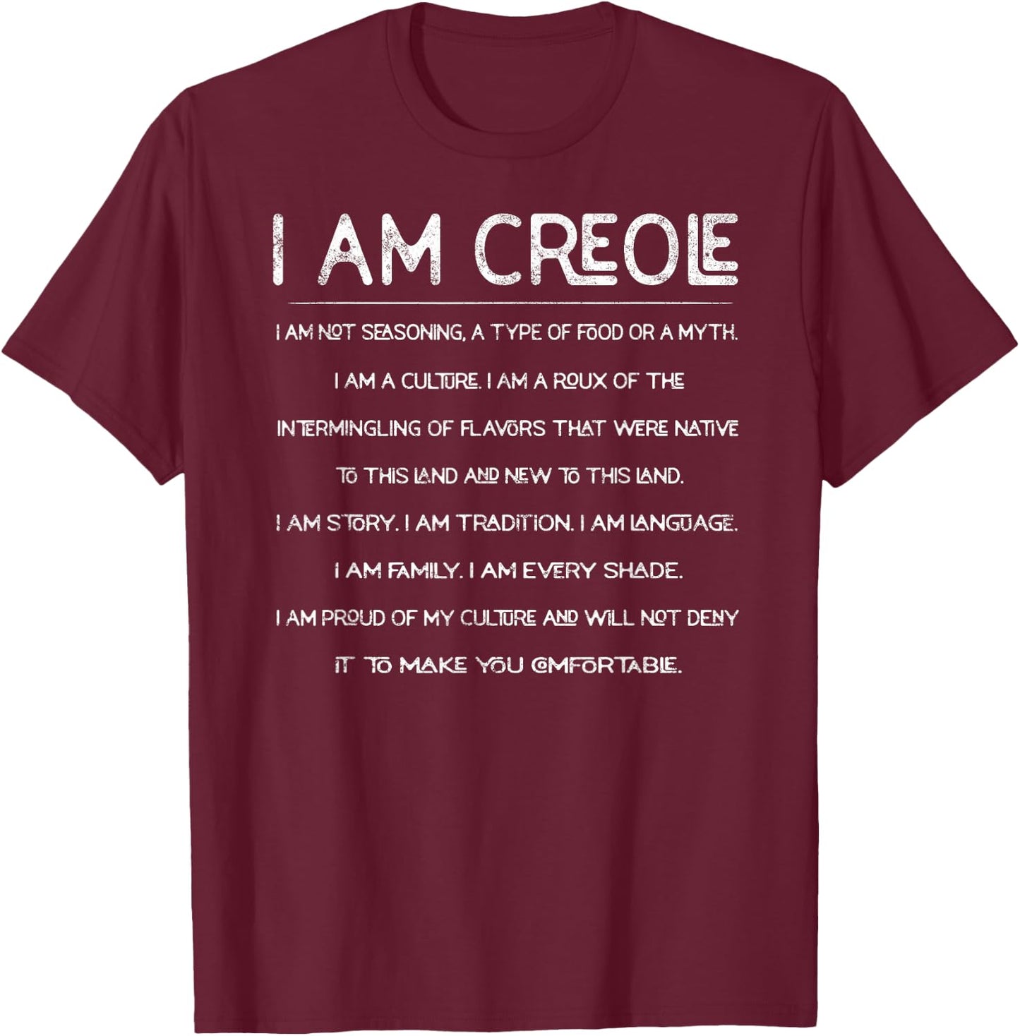 Creole Louisiana State New Orleans Mardi Gras T-Shirt - T-Shirt | Maroon