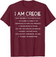 Creole Louisiana State New Orleans Mardi Gras T-Shirt - T-Shirt | Maroon