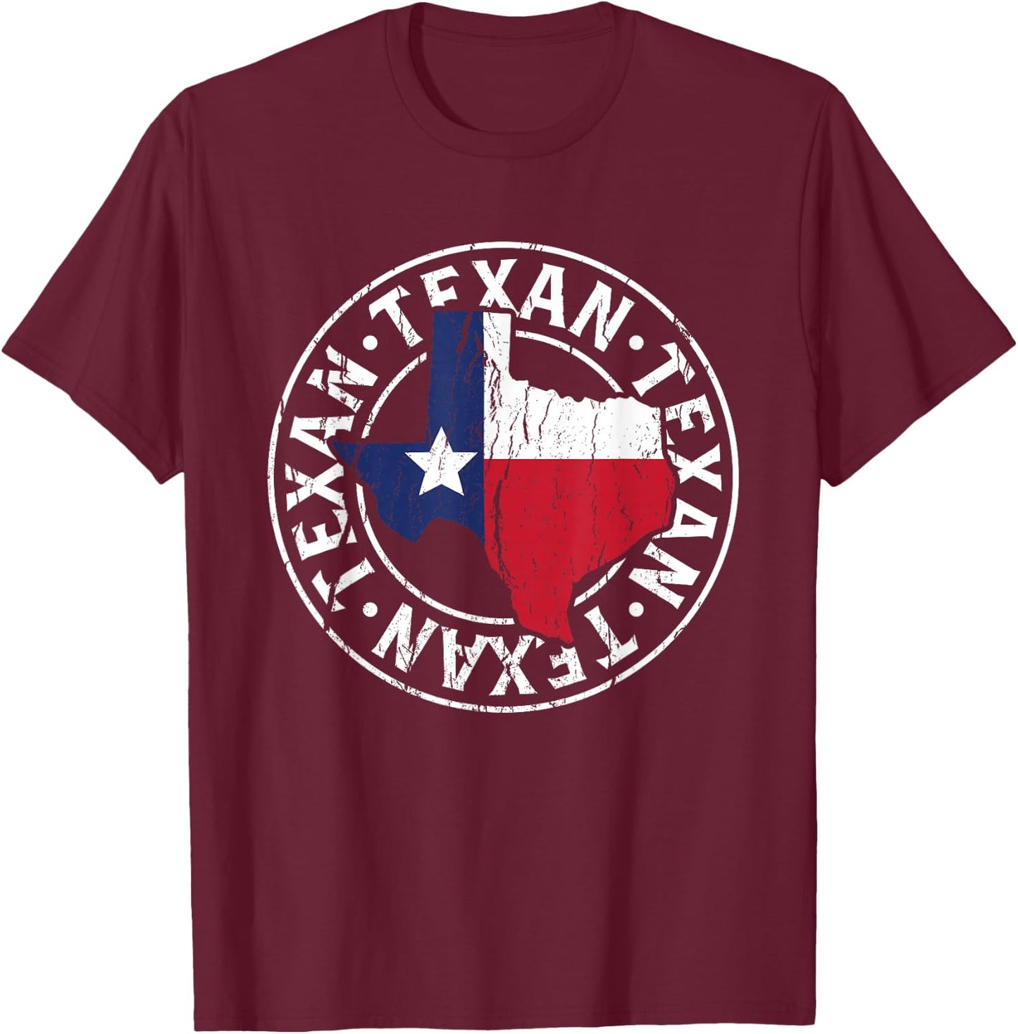 Texaner Proud Texas Texan Sayings T-Shirt - T-Shirt | Maroon