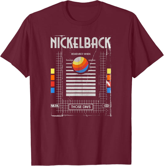 Nickelback VHS Those Days T-Shirt - T-Shirt | Maroon