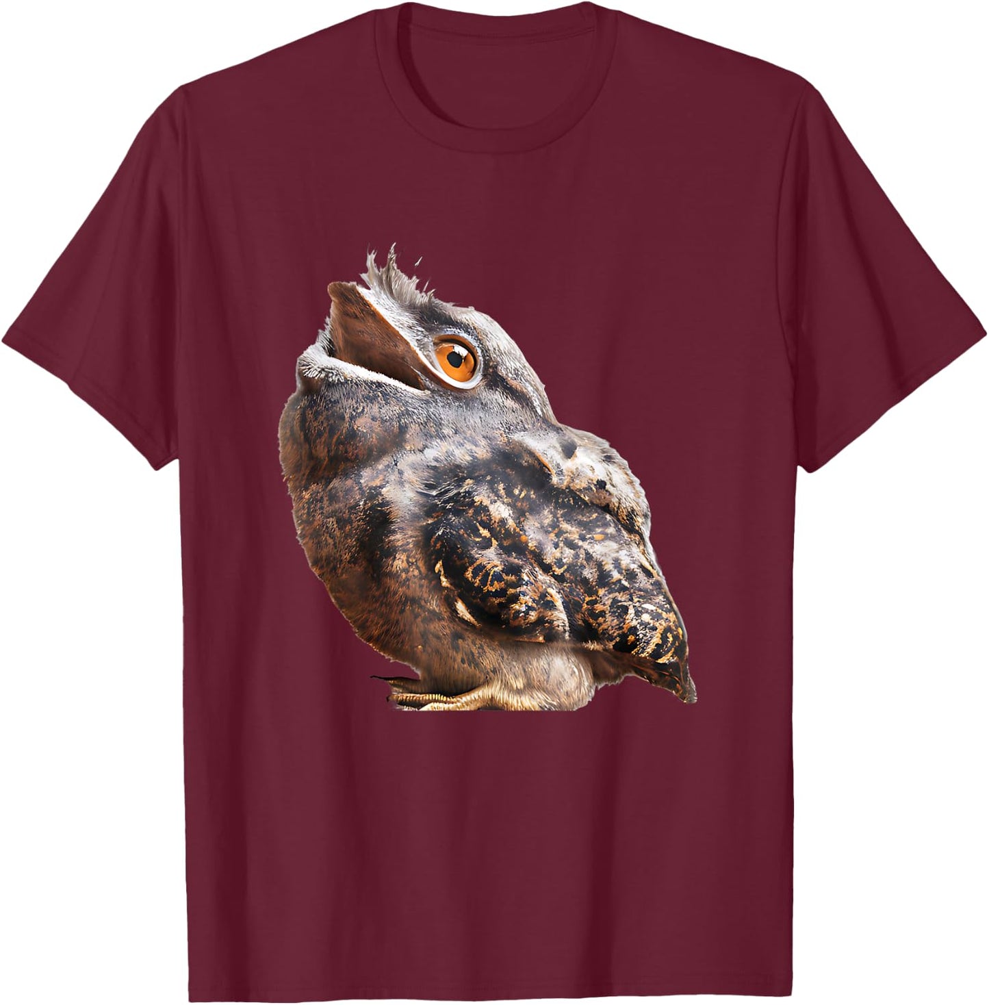 Beautiful Potoo Owl T-Shirt - T-Shirt | Maroon