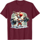 Rudolph The Red Nose Reindeer Workout Gym Weightlifter Funny T-Shirt - T-Shirt | Maroon