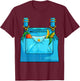 Easy Halloween Outfit Women Kids Farmer Costume T-Shirt - T-Shirt | Maroon