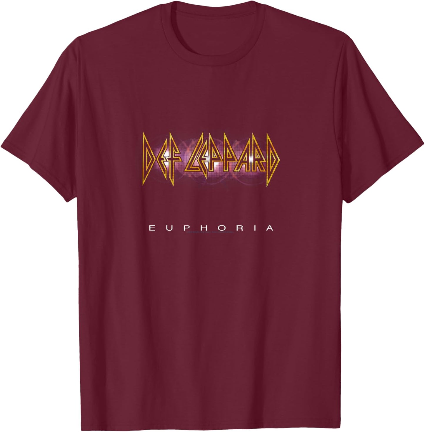 Def Leppard - Euphoria T-Shirt - T-Shirt | Maroon