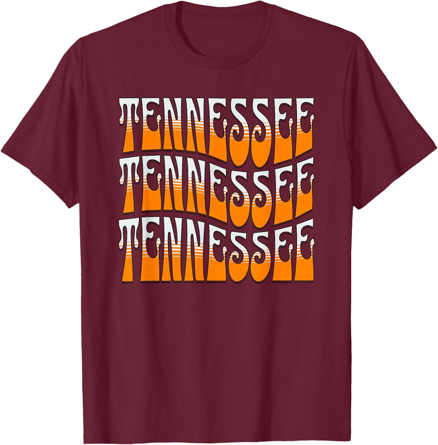 Vintage Tennessee Men's Tennessee Women's Orange T-Shirt - T-Shirt | Maroon