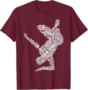 Breakdancer Design | Breakdance B-Boy B-Girl Breakdancing T-Shirt - T-Shirt | Maroon