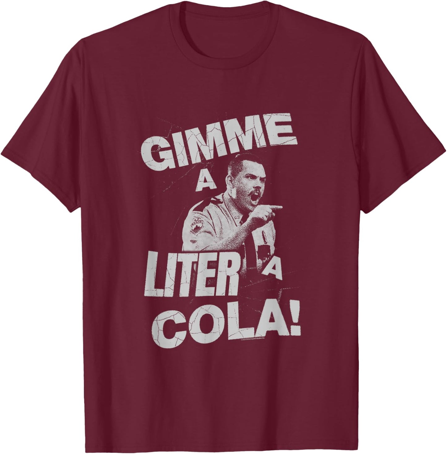 Super Troopers Ramrod Liter A Cola T-Shirt - T-Shirt | Maroon