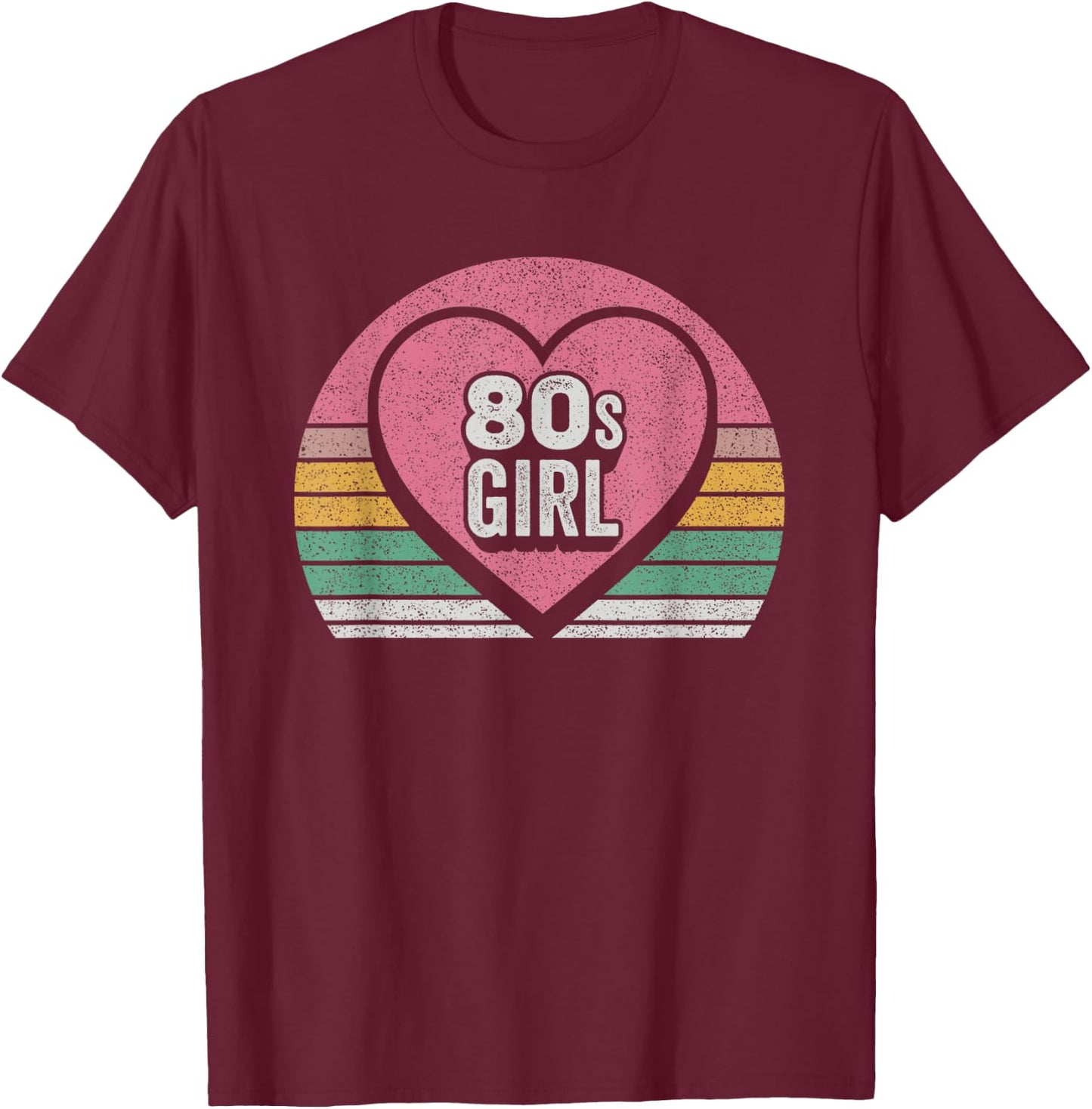 Vintage Retro 80's Girl Birthday Party Women T-Shirt - T-Shirt | Maroon