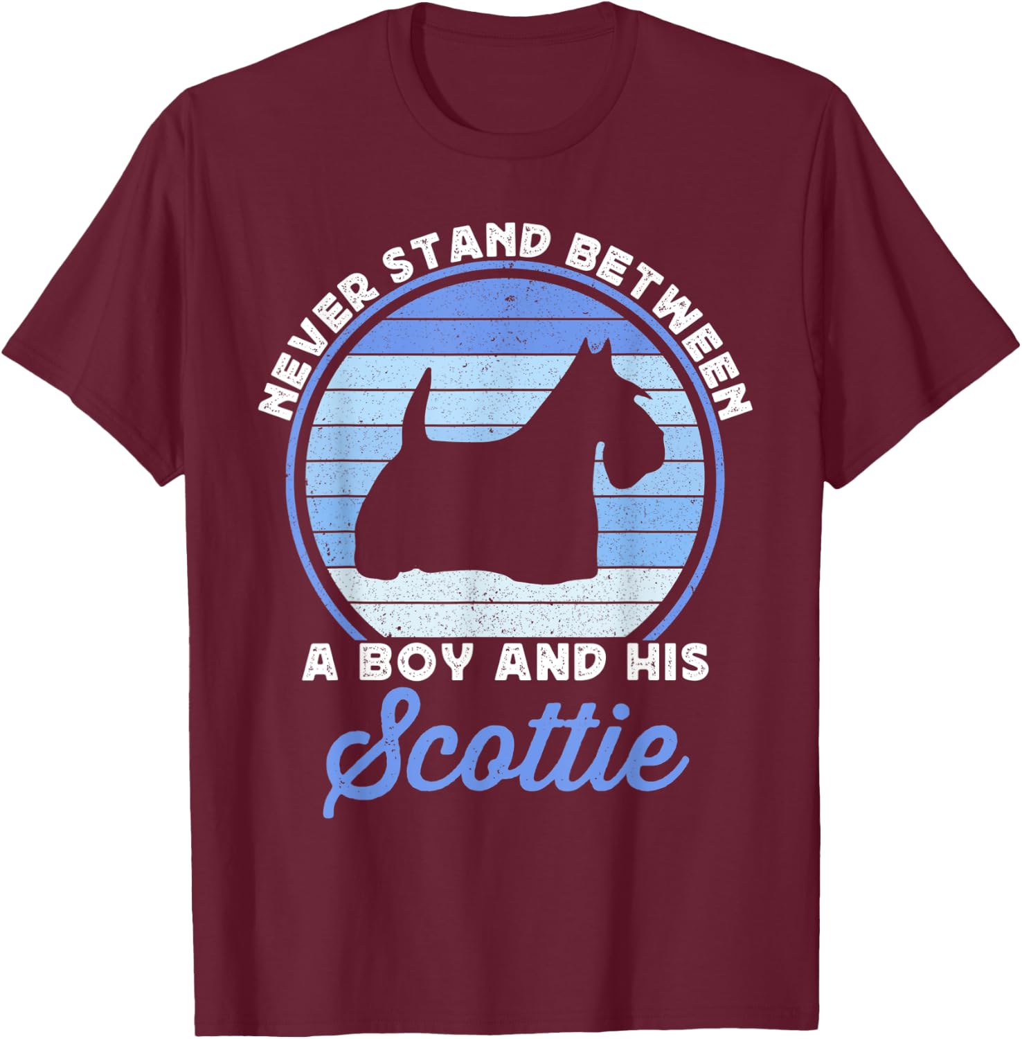 Funny Boys Scottish Terrier Dog For Kids Boy Scotty Scottie T-Shirt - T-Shirt | Maroon