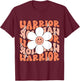 Uterine Cancer Peach Ribbon Uterine Cancer Warrior T-Shirt - T-Shirt | Maroon
