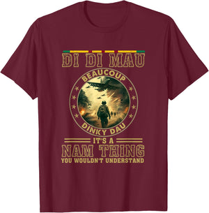 Vietnam Veteran Di Di Mau, Vietnam War Memory, Memorial Day T-Shirt - T-Shirt | Maroon