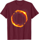 Dueling Dragons Fire Ring T-Shirt - T-Shirt | Maroon