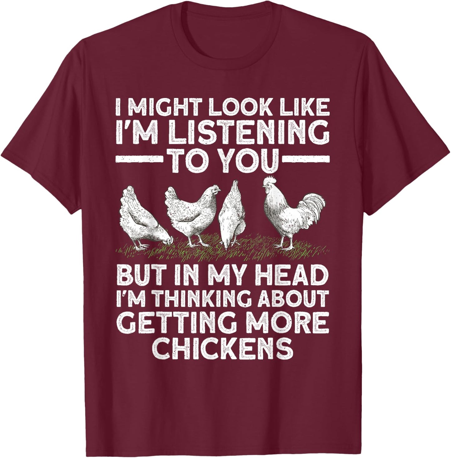 Best Chicken Art Women Rooster Farm Chicken Farmer T-Shirt - T-Shirt | Maroon