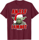 Star Wars Classic Christmas An Elf I Am Not Yoda Portrait T-Shirt - T-Shirt | Maroon