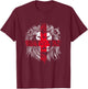 Lion Saint George's Cross English Flag England T-Shirt - T-Shirt | Maroon