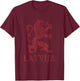 Latvija Latvia Lion Symbol Latvian Pride T-Shirt - T-Shirt | Maroon