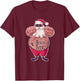 Tattooed Santa funny Santa with Tattoos T-Shirt - T-Shirt | Maroon