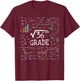 Square Root Of 36 Back To School 6th Sixth Grade Math Funny T-Shirt - T-Shirt | Maroon