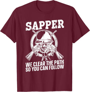 US Army Combat Engineer Quote for a Sapper T-Shirt - T-Shirt | Maroon