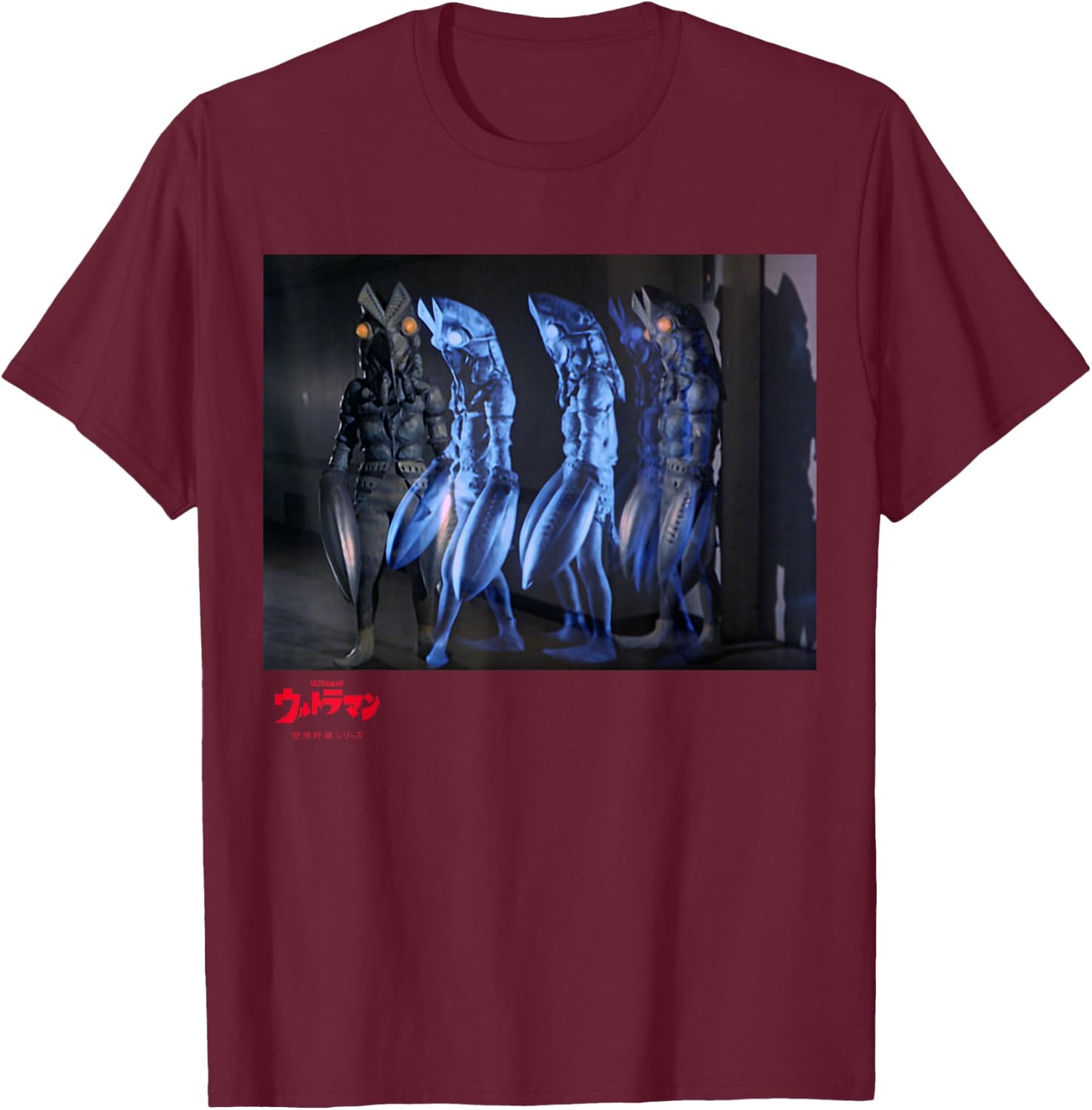 ULTRAMAN Fantasy Tokusatsu Series - Alien Baltan 2 T-Shirt - T-Shirt | Maroon