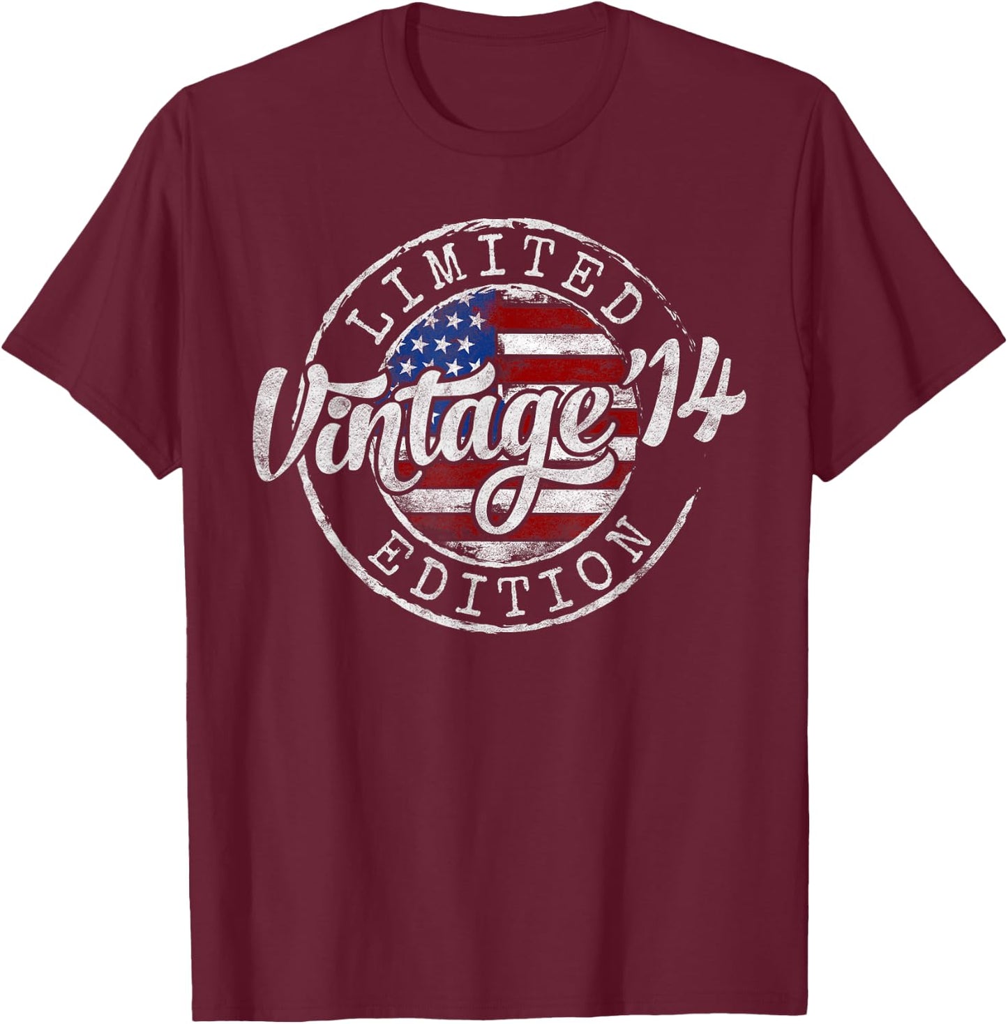 Vintage 2014 11th Birthday Gifts for Boy Girl 11 Year Old T-Shirt - T-Shirt | Maroon