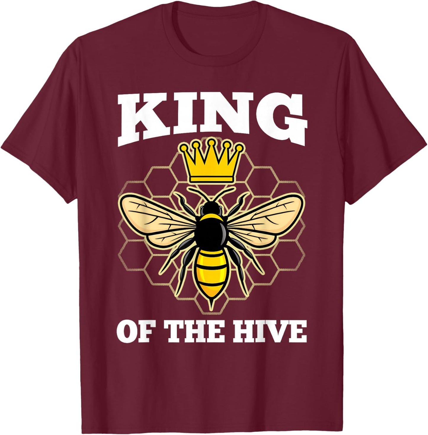 Beekeeper Dad Beekeeping Honeybee Beehive Bee Lover T-Shirt - T-Shirt | Maroon