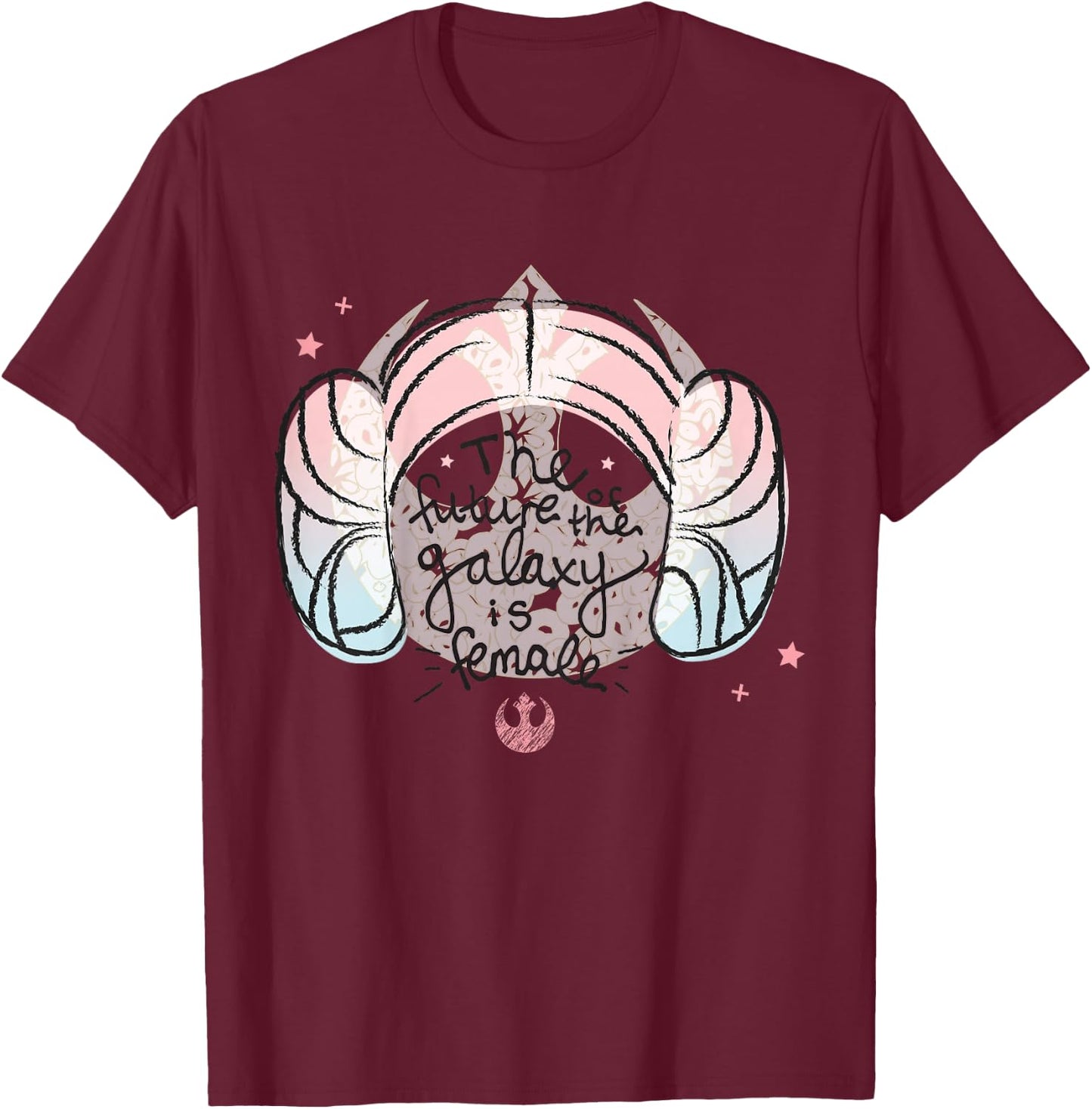 Kids Star Wars Classic Princess Leia The Future Galaxy Is Female T-Shirt - T-Shirt | Maroon