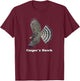 Cooper's Hawk Wildlife T-Shirt - T-Shirt | Maroon