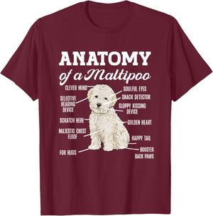 Maltipoo T-Shirt - T-Shirt | Maroon