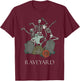 Funny Skeleton Rave Heavy Metal Goth Raveyard Halloween T-Shirt - T-Shirt | Maroon