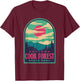 Cook Forest State Park Retro Sunset T-Shirt - T-Shirt | Maroon