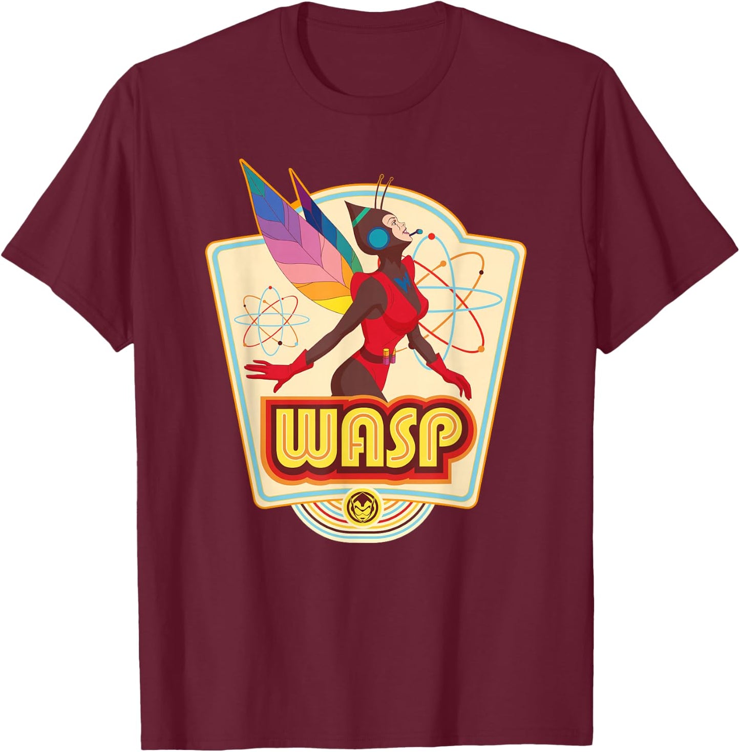 Marvel Avengers Wasp Comic Retro Vintage Iconic T-Shirt - T-Shirt | Maroon
