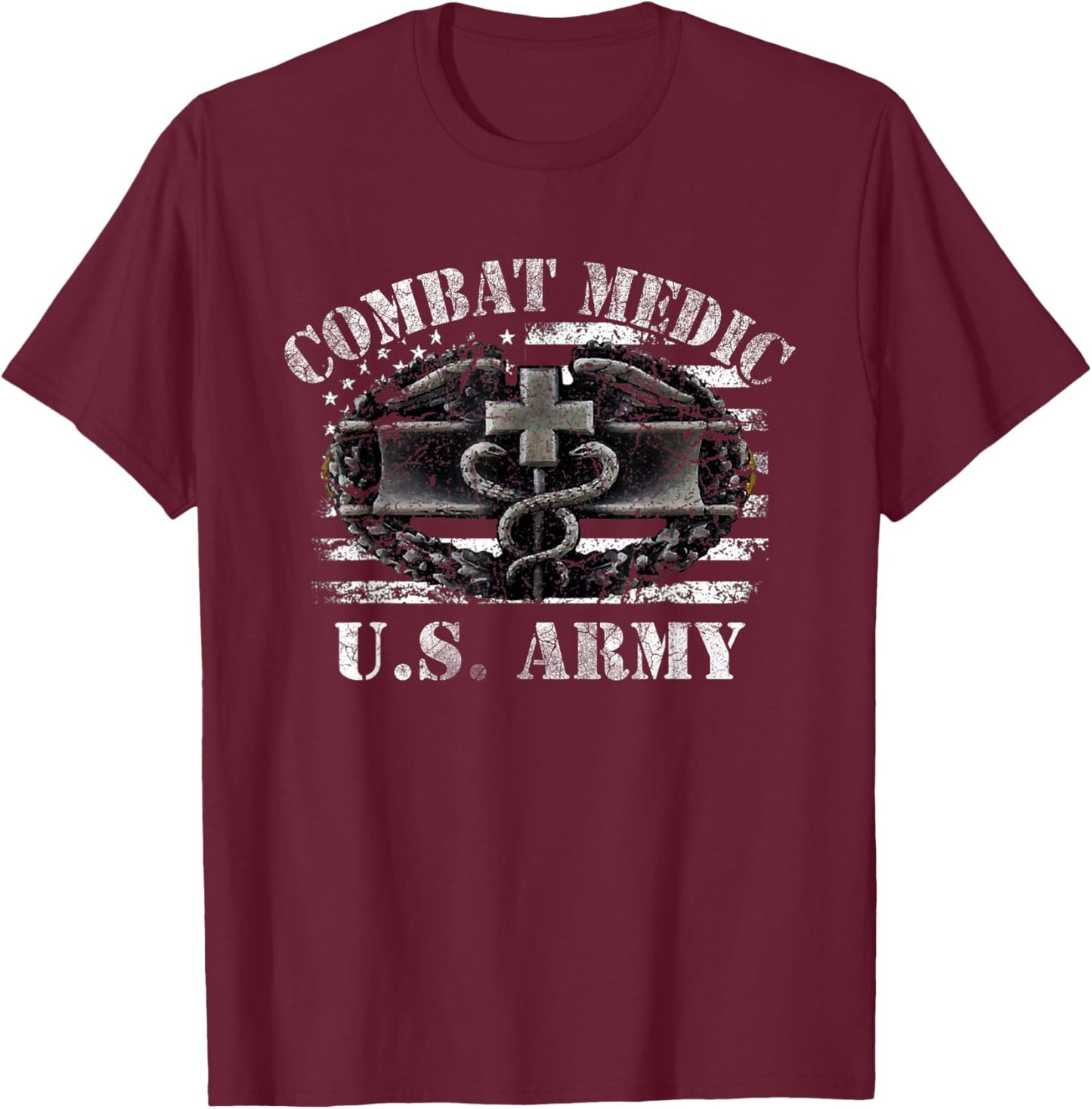 US ARMY 68W Combat Medic, Perfect Veteran Medical Military T-Shirt - T-Shirt | Maroon
