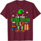 I'm The Scuba Diving Elf Christmas Elf Shoes Hat Costume T-Shirt - T-Shirt | Maroon