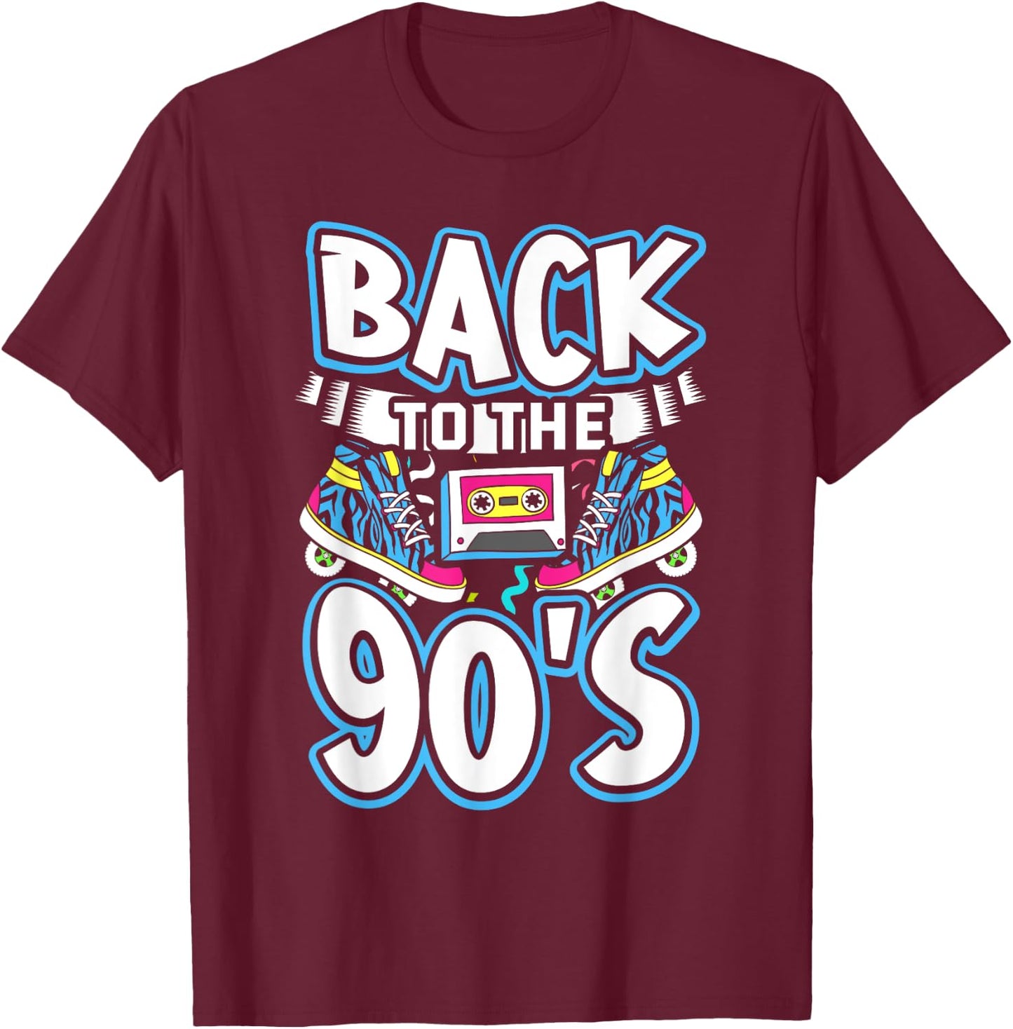 90s Party Outfit , 90's Costume Men T-Shirt - T-Shirt | Maroon