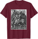 Medieval Knight Death & The Devil Art History Albrecht Durer T-Shirt - T-Shirt | Maroon
