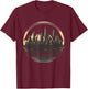 Retro style Chicago Illinois city skyline T-Shirt - T-Shirt | Maroon