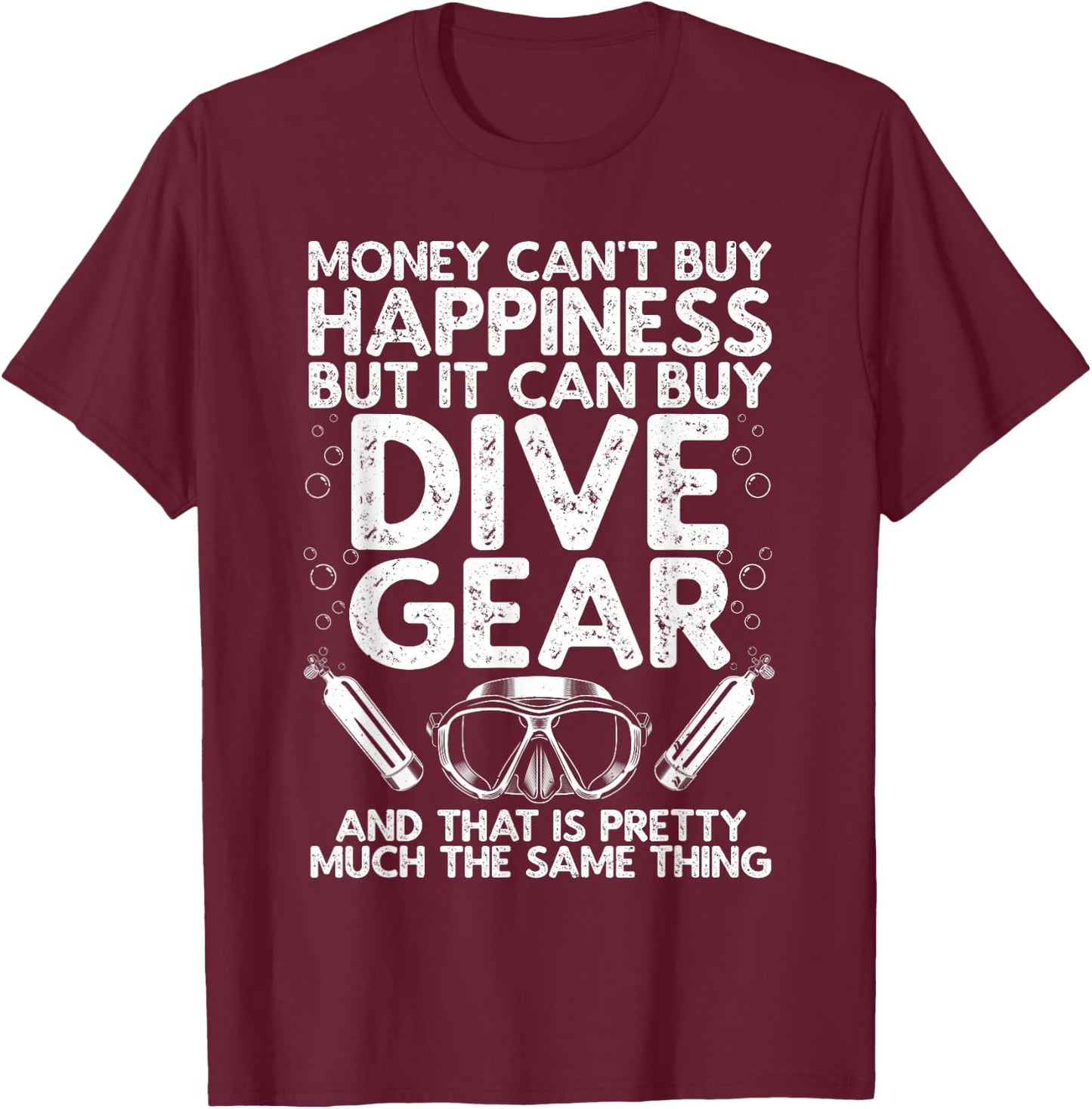 Funny Scuba Diver Design Women Scuba Diving Lover T-Shirt - T-Shirt | Maroon